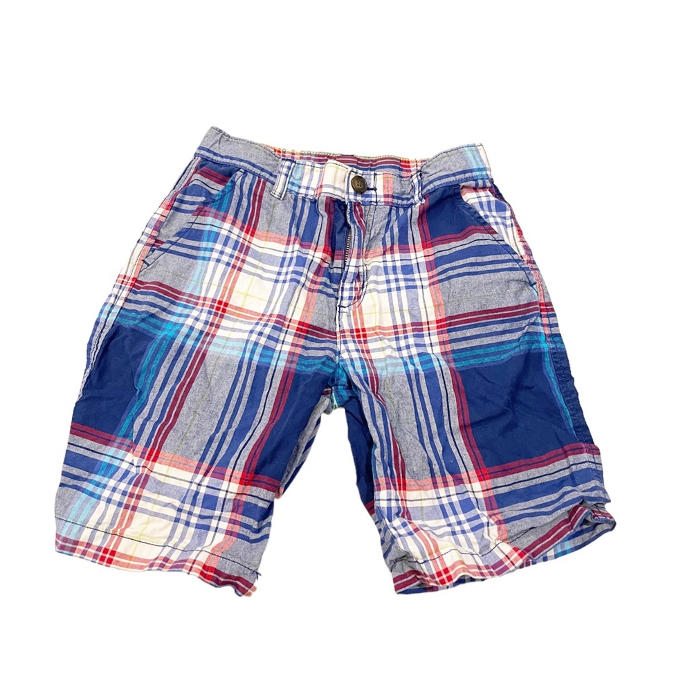 Gymboree Plaid Preppy Board Shorts Boys Size 10